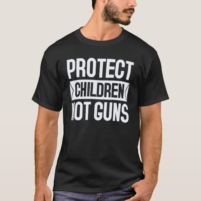 Camiseta Proteger a los niños, no las armas suficientes, ac (Anverso)