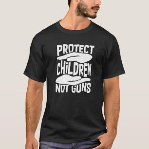 Camiseta Proteger a los niños, no las armas, usar un arma s