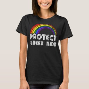 Camiseta Proteger a los niños queer Conciencia Lgbt Orgullo