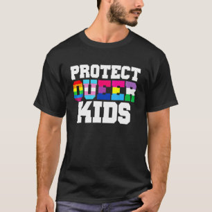 Camiseta Proteger a los niños queer Conciencia Lgbt Orgullo