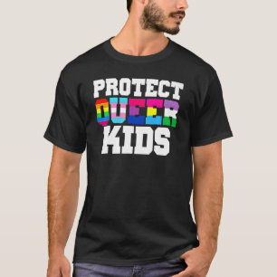 Camiseta Proteger a los niños queer Conciencia Lgbt Orgullo