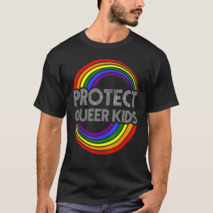 Camiseta Proteger a los niños queer Conciencia Lgbt Orgullo
