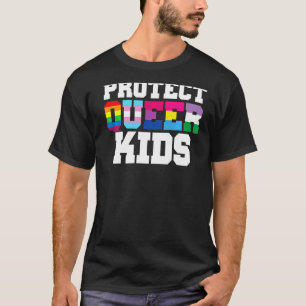 Camiseta Proteger a los niños queer Conciencia Lgbt Orgullo