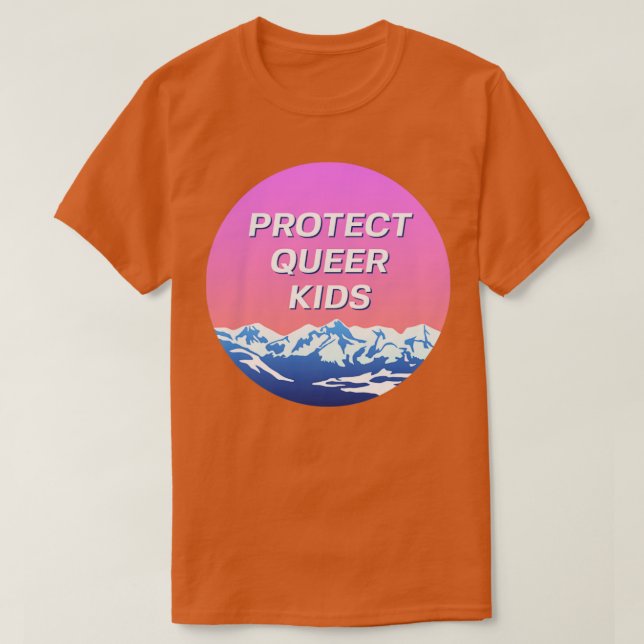 Camiseta Proteger a los niños queer del entorno LGBT 1 (Diseño del anverso)