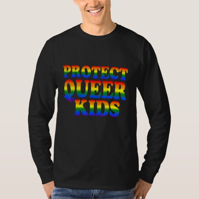 Camiseta Proteger A Los Niños Queer Lgbt Awareness Lgbt Org (Anverso)