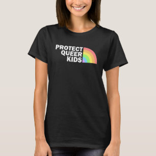 Camiseta Proteger a los niños queer Lgbt Pride Ally