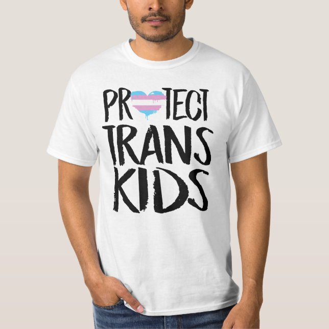 CAMISETA PROTEGER A LOS NIÑOS TRANS (Anverso)