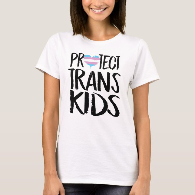CAMISETA PROTEGER A LOS NIÑOS TRANS (Anverso)