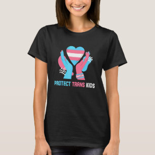 Camiseta Proteger A Los Niños Trans Orgullo Lgbt Bandera Tr