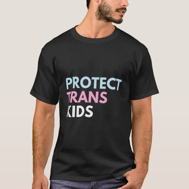 Camiseta Proteger a los niños transexuales (Anverso)