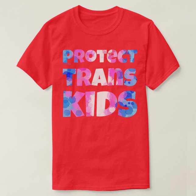 Camiseta Proteger a los niños transexuales (Diseño del anverso)