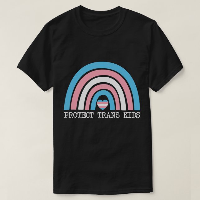 Camiseta Proteger a los niños transexuales (Diseño del anverso)