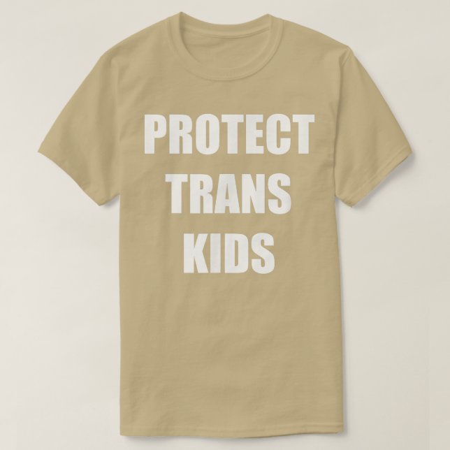 Camiseta Proteger a los niños transexuales  (Diseño del anverso)
