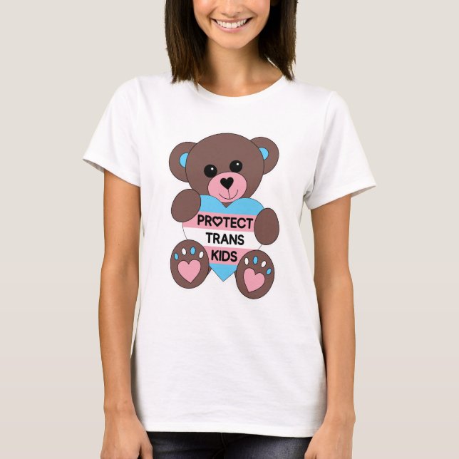 Camiseta Proteger a los niños transexuales Bandera del Orgu (Anverso)