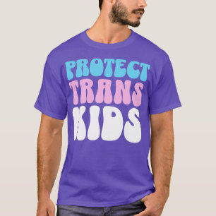 Camiseta Proteger a los niños transexuales Bandera juvenil