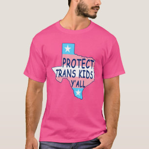 Camiseta Proteger a los niños transexuales Bandera transgén