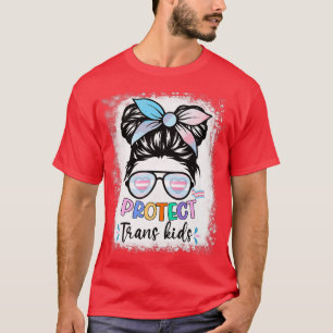 Camiseta Proteger a los niños transexuales blanqueados deso
