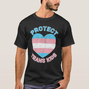 Camiseta Proteger a los niños transexuales del orgullo LGBT