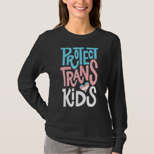 Camiseta Proteger a los niños transexuales Lgbt Soporte Tra