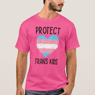 Camiseta Proteger a los niños transexuales Lgbtq Diversidad