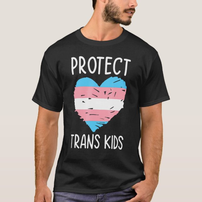 Camiseta Proteger a los niños transexuales Lgbtq Diversidad (Anverso)