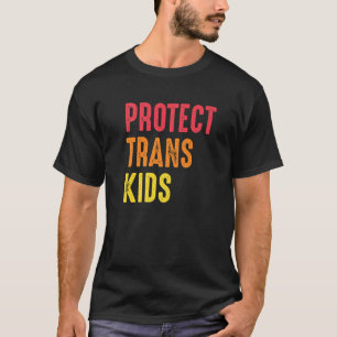 Camiseta Proteger a los niños transexuales Lgbtq Orgullo po