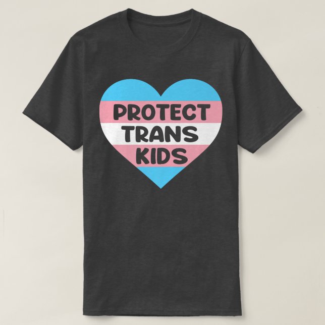 Camiseta Proteger a los niños transgénero LGBT Apoyo a los  (Diseño del anverso)