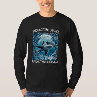 Camiseta Proteger A Los Tiburones Salvar El Océano - Proteg