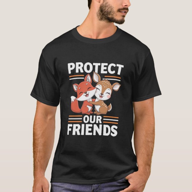Camiseta Proteger a nuestros amigos (Anverso)