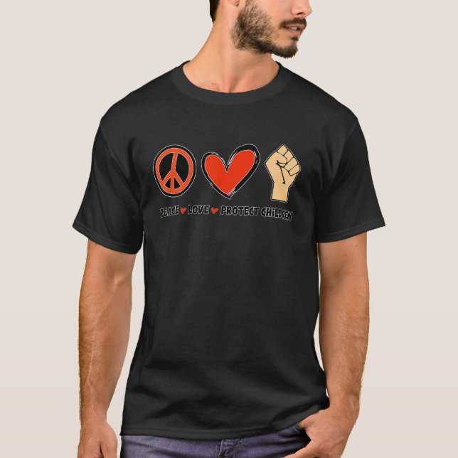 Camiseta Proteger A Nuestros Niños Poner Fin A Las Armas Vi (Anverso)