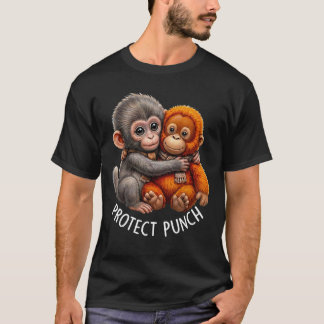 Camiseta Proteger al bebé mono golpear mono lindo mono