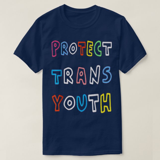 Camiseta Proteger el apoyo a la Lgbt juvenil trans, Transge (Diseño del anverso)