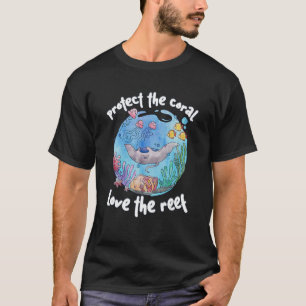 Camiseta Proteger el Coral Amar los arrecifes de coral del 