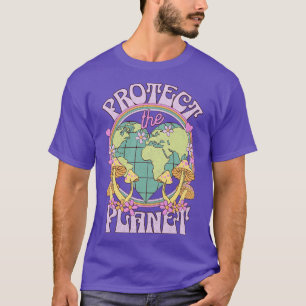 Camiseta Proteger el Día del Planeta Retro Tierra
