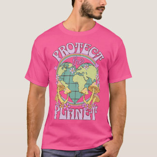 Camiseta Proteger el Día del Planeta Retro Tierra