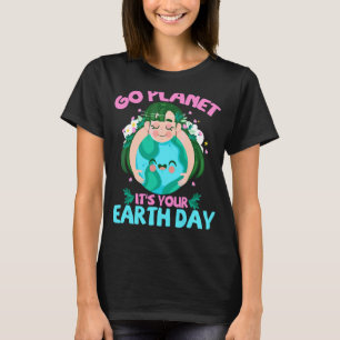 Camiseta Proteger el entorno de la Tierra Restablecer la na