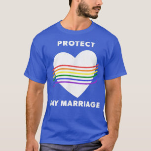 Camiseta Proteger el matrimonio gay LGBTQ LGBT Suppo del al