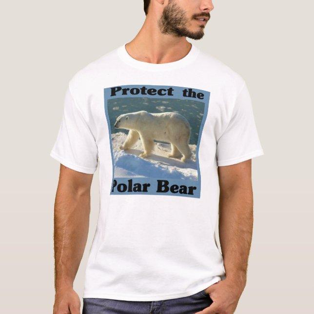 Camiseta Proteger el oso polar (Anverso)
