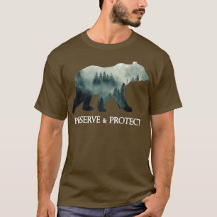 Camiseta Proteger el oso Preservar el regalo del cambio cli