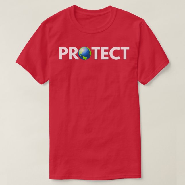 Camiseta Proteger el planeta (Diseño del anverso)