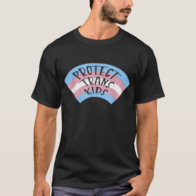 Camiseta Proteger el Trans, apoyar el orgullo LGBTQ Igualda (Anverso)