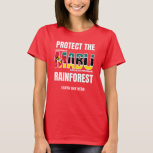 Camiseta Proteger la bandera de Mozambique del MONTE MABU R