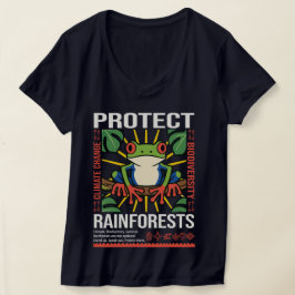 Camiseta Proteger la conciencia ambiental de los bosques ll