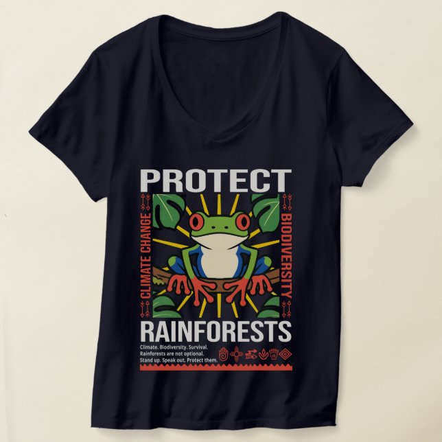 Camiseta Proteger la conciencia ambiental de los bosques ll (Distribución )
