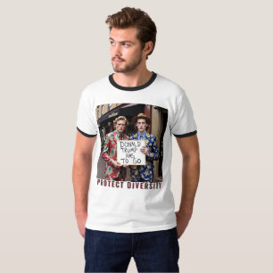 Camiseta Proteger la diversidad impregna a Trump
