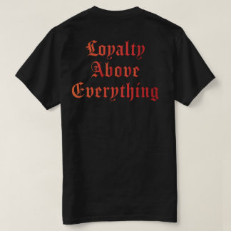 Camiseta Proteger la familia Logo naranja tamaño bolsillo