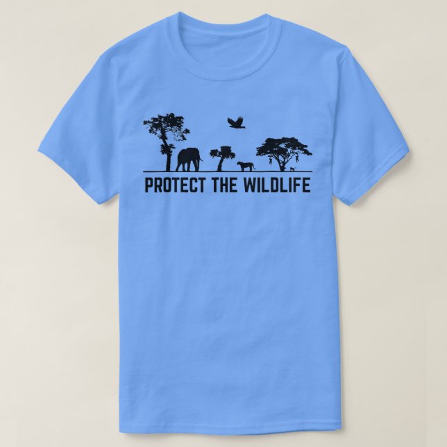 Camiseta Proteger la naturaleza de la conservación de anima (Diseño del anverso)