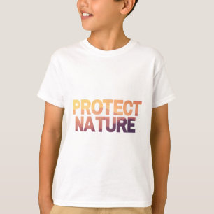 Camiseta proteger la naturaleza del atardecer de montaña