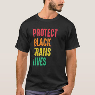 Camiseta Proteger la transexual negra vive el orgullo de lo