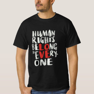 Camiseta Proteger los derechos humanos en todo el mundo